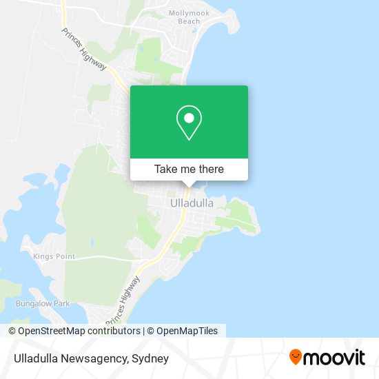 Ulladulla Newsagency map