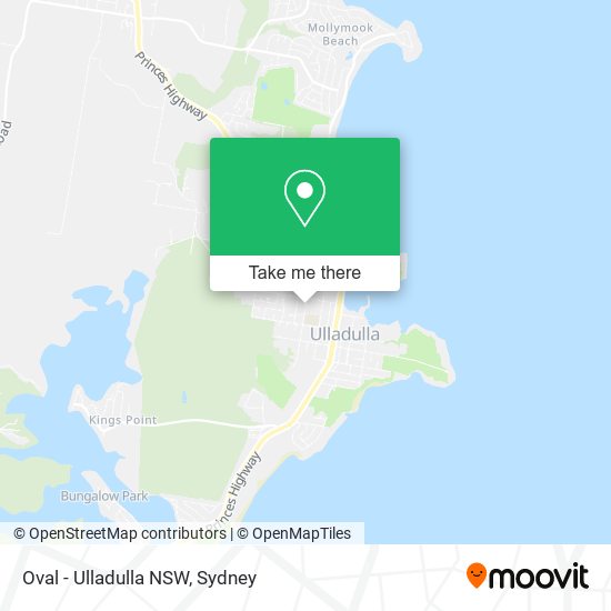 Oval - Ulladulla NSW map