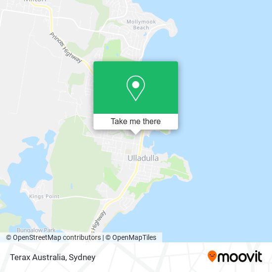 Terax Australia map