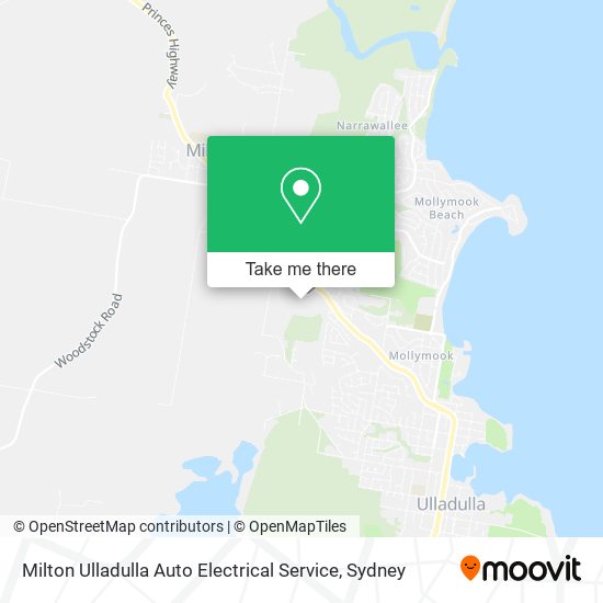 Milton Ulladulla Auto Electrical Service map