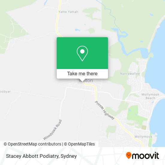 Stacey Abbott Podiatry map