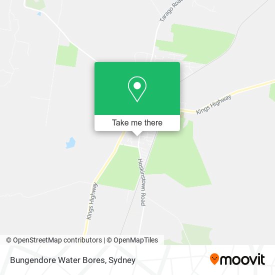 Bungendore Water Bores map