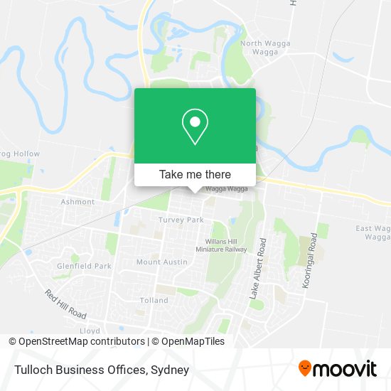Tulloch Business Offices map