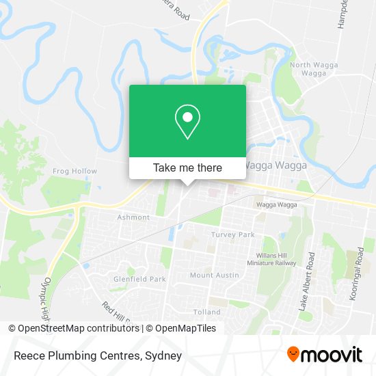 Mapa Reece Plumbing Centres