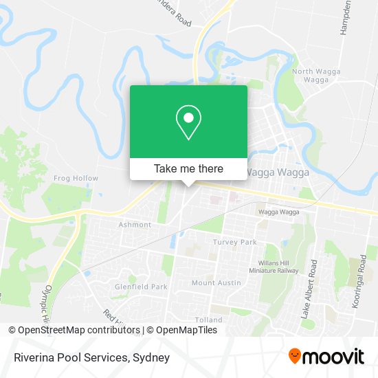 Mapa Riverina Pool Services