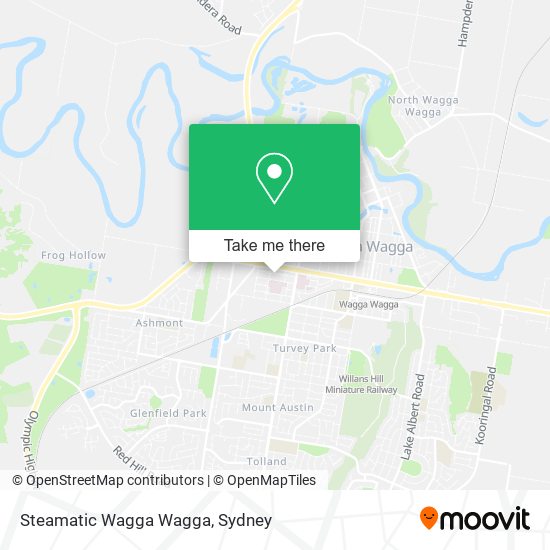 Steamatic Wagga Wagga map