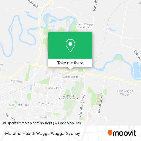 Maratho Health Wagga Wagga map
