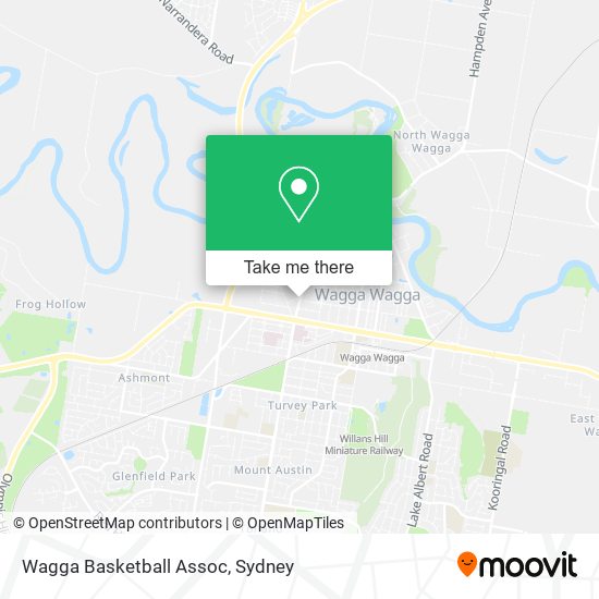 Wagga Basketball Assoc map