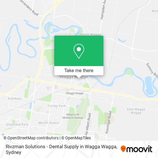 Mapa Rivzman Solutions - Dental Supply in Wagga Wagga