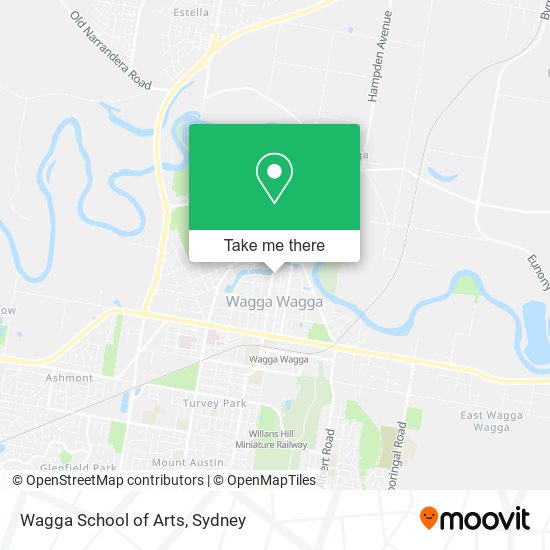 Wagga School of Arts map