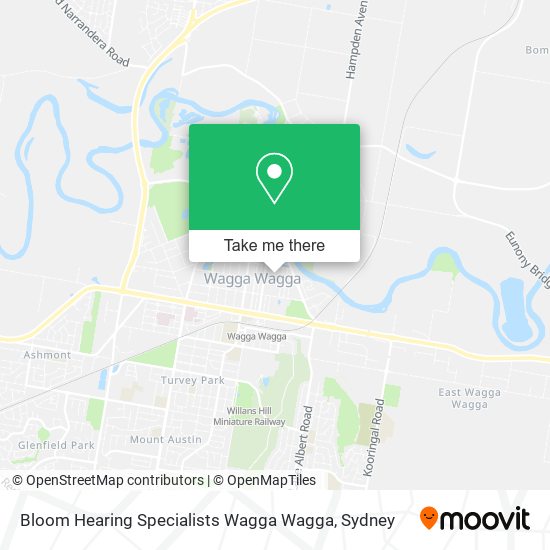 Bloom Hearing Specialists Wagga Wagga map