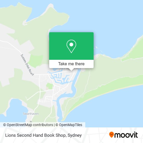 Lions Second Hand Book Shop map