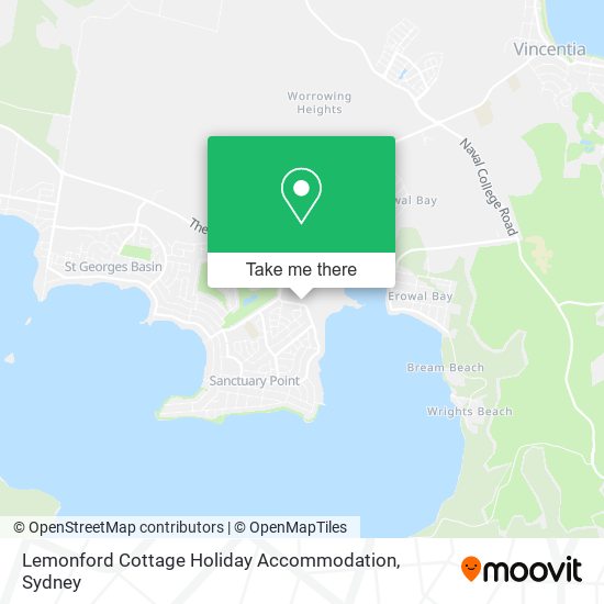 Lemonford Cottage Holiday Accommodation map