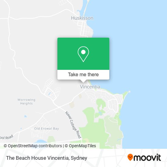 The Beach House Vincentia map