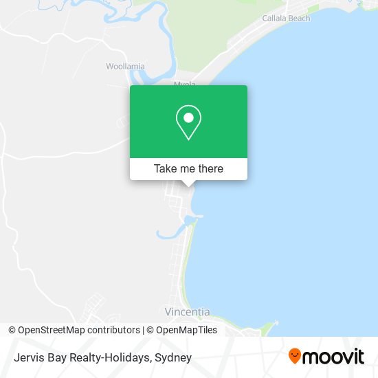 Jervis Bay Realty-Holidays map