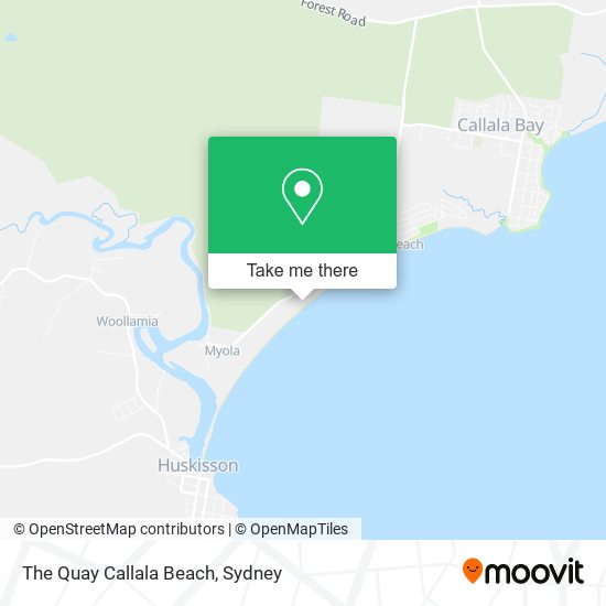 The Quay Callala Beach map