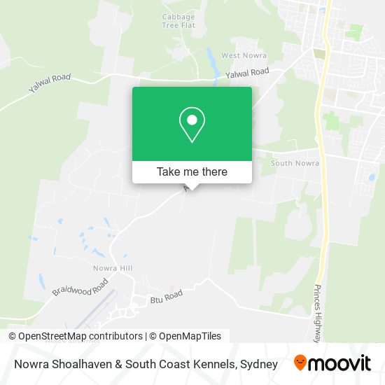 Mapa Nowra Shoalhaven & South Coast Kennels