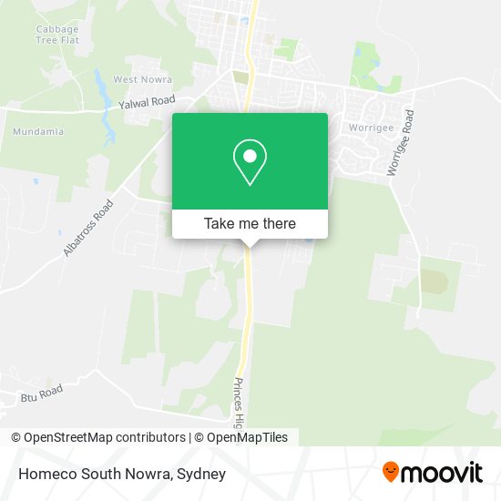 Homeco South Nowra map