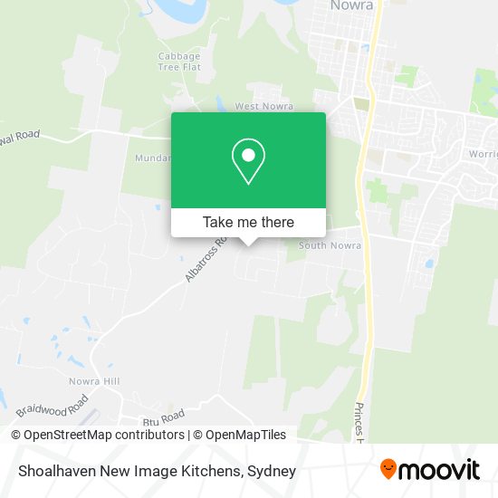 Shoalhaven New Image Kitchens map