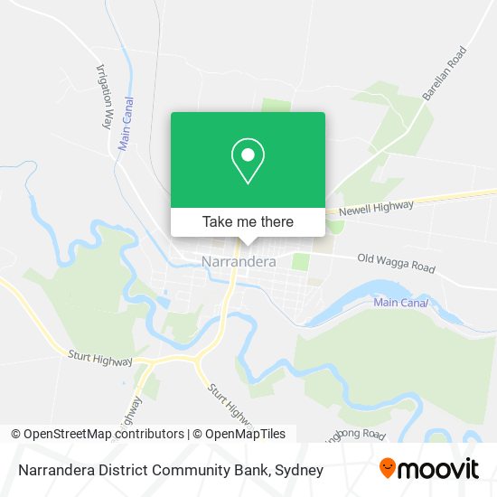 Narrandera District Community Bank map