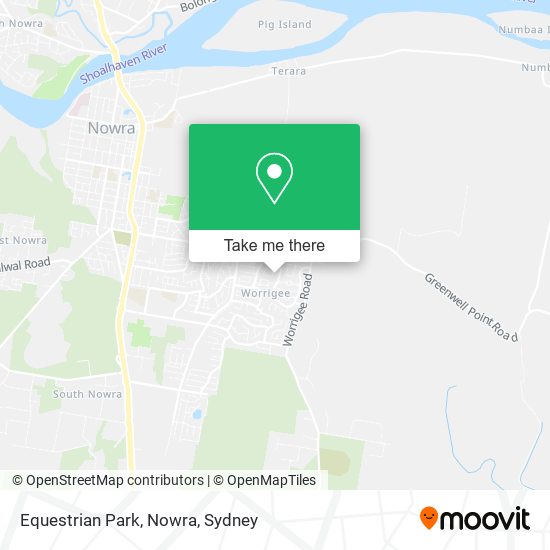 Equestrian Park, Nowra map