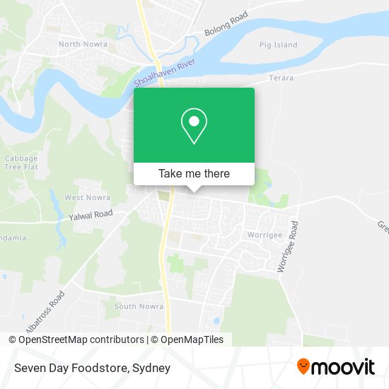 Mapa Seven Day Foodstore