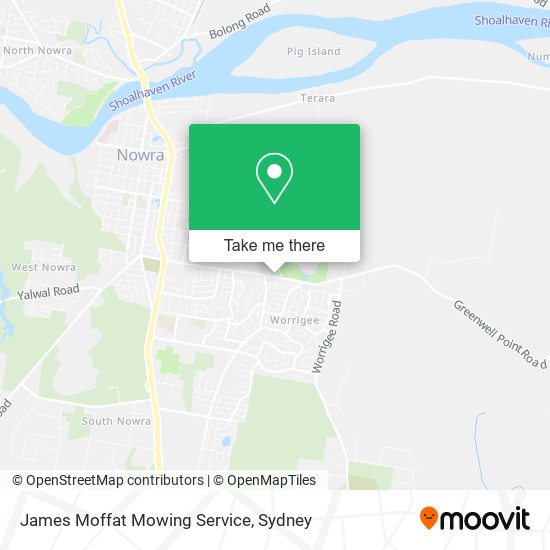 James Moffat Mowing Service map