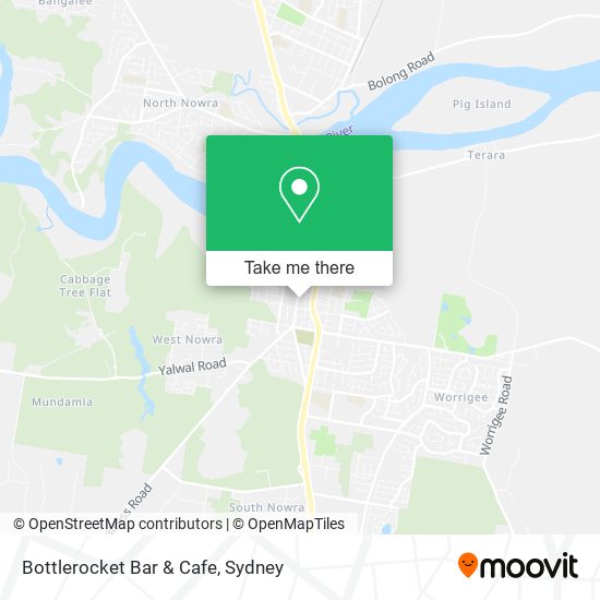 Mapa Bottlerocket Bar & Cafe