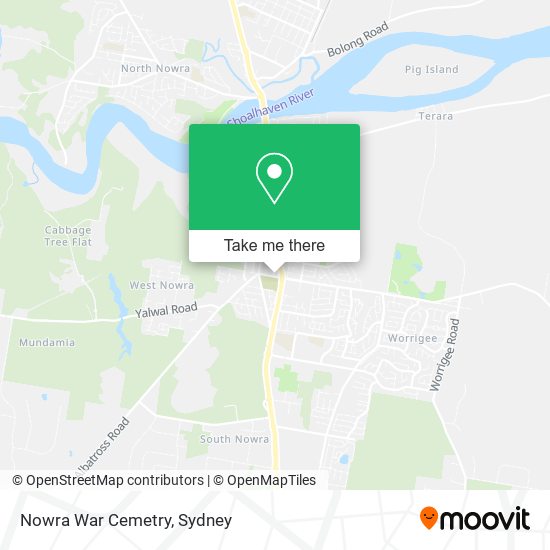 Nowra War Cemetry map