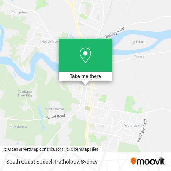 South Coast Speech Pathology map