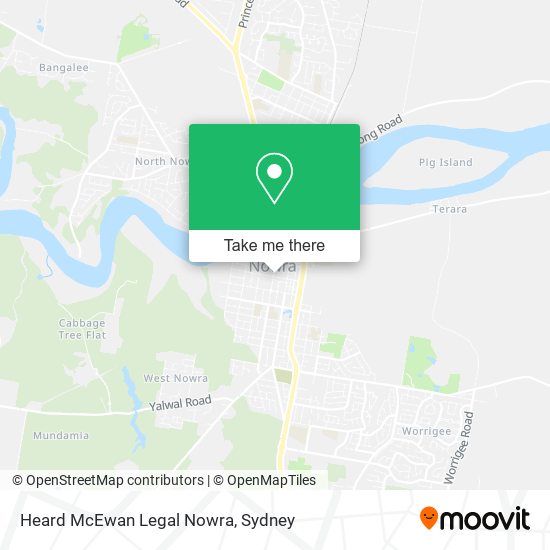 Heard McEwan Legal Nowra map