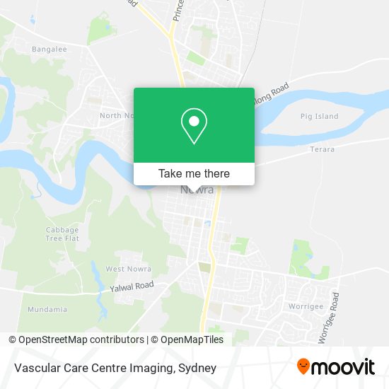 Vascular Care Centre Imaging map