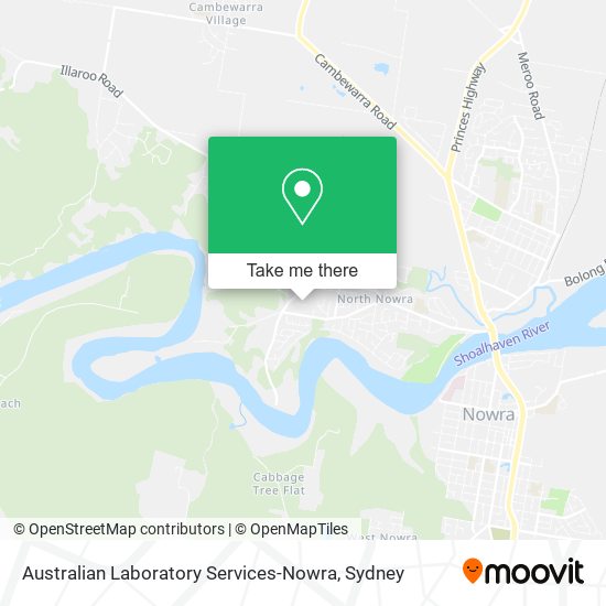 Australian Laboratory Services-Nowra map