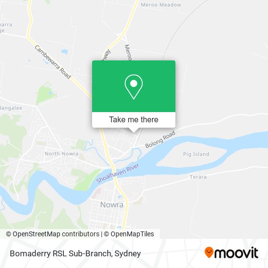 Bomaderry RSL Sub-Branch map