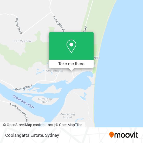 Mapa Coolangatta Estate