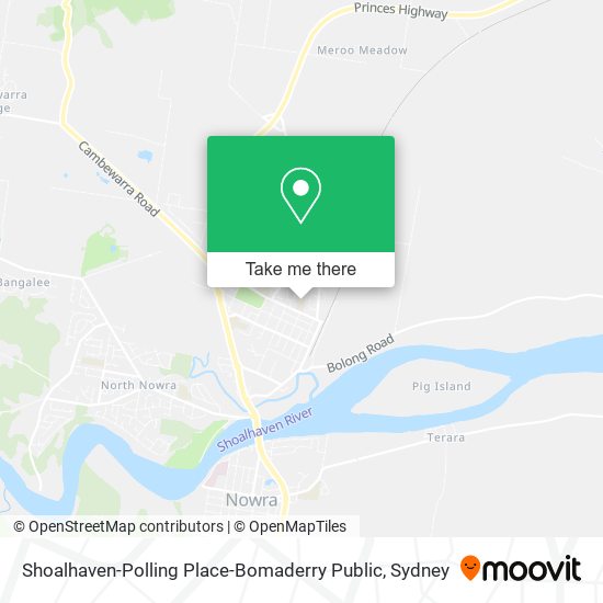 Shoalhaven-Polling Place-Bomaderry Public map