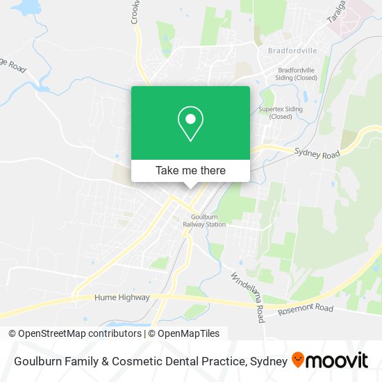 Mapa Goulburn Family & Cosmetic Dental Practice