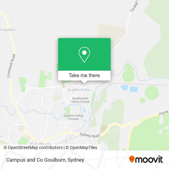 Campus and Co Goulburn map