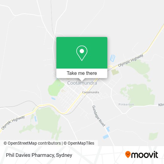 Mapa Phil Davies Pharmacy