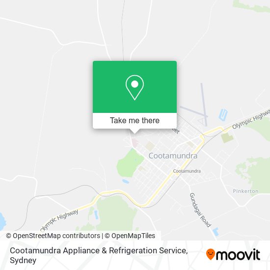 Cootamundra Appliance & Refrigeration Service map