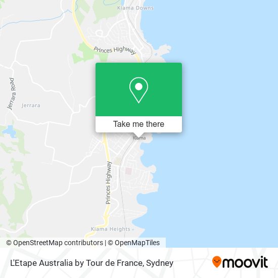 L'Etape Australia by Tour de France map