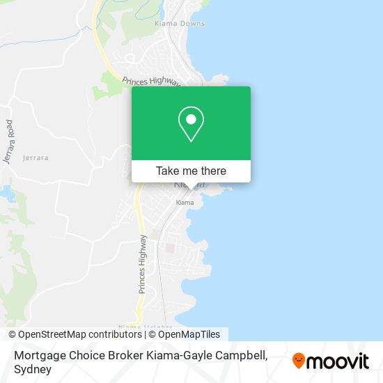 Mortgage Choice Broker Kiama-Gayle Campbell map