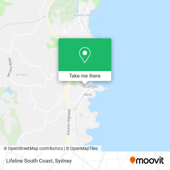 Mapa Lifeline South Coast