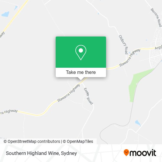 Southern Highland Wine map