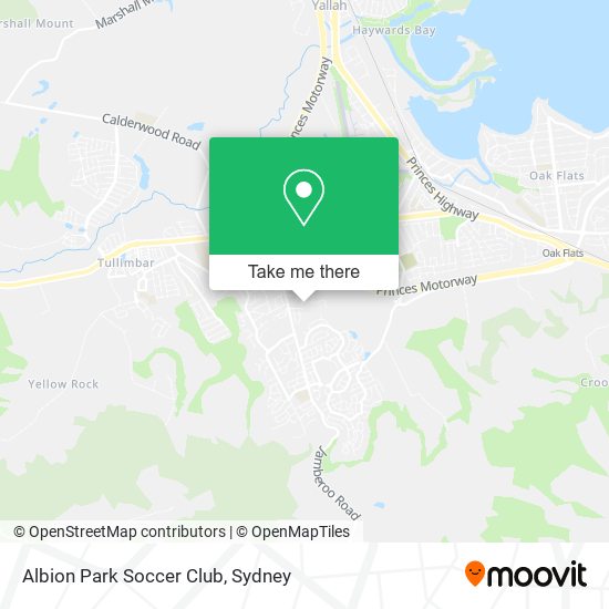 Mapa Albion Park Soccer Club