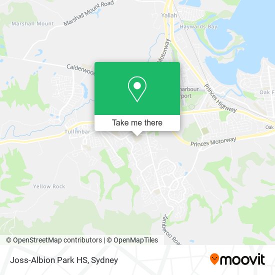 Joss-Albion Park HS map