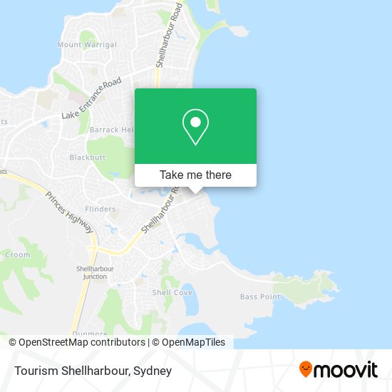 Mapa Tourism Shellharbour