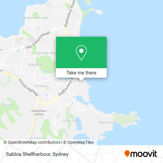 Mapa Sabbia Shellharbour