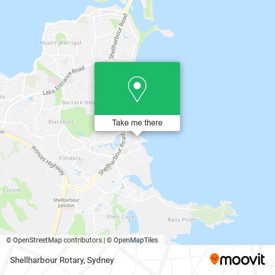 Mapa Shellharbour Rotary