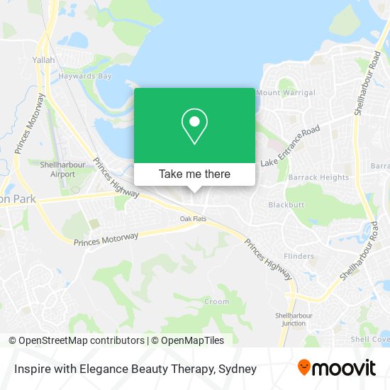 Inspire with Elegance Beauty Therapy map